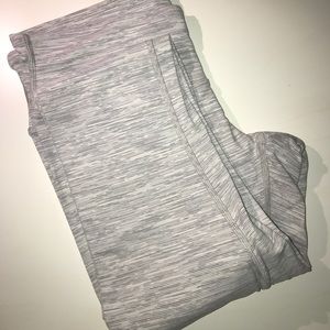 Offwhite/grey lululemon full length leggings